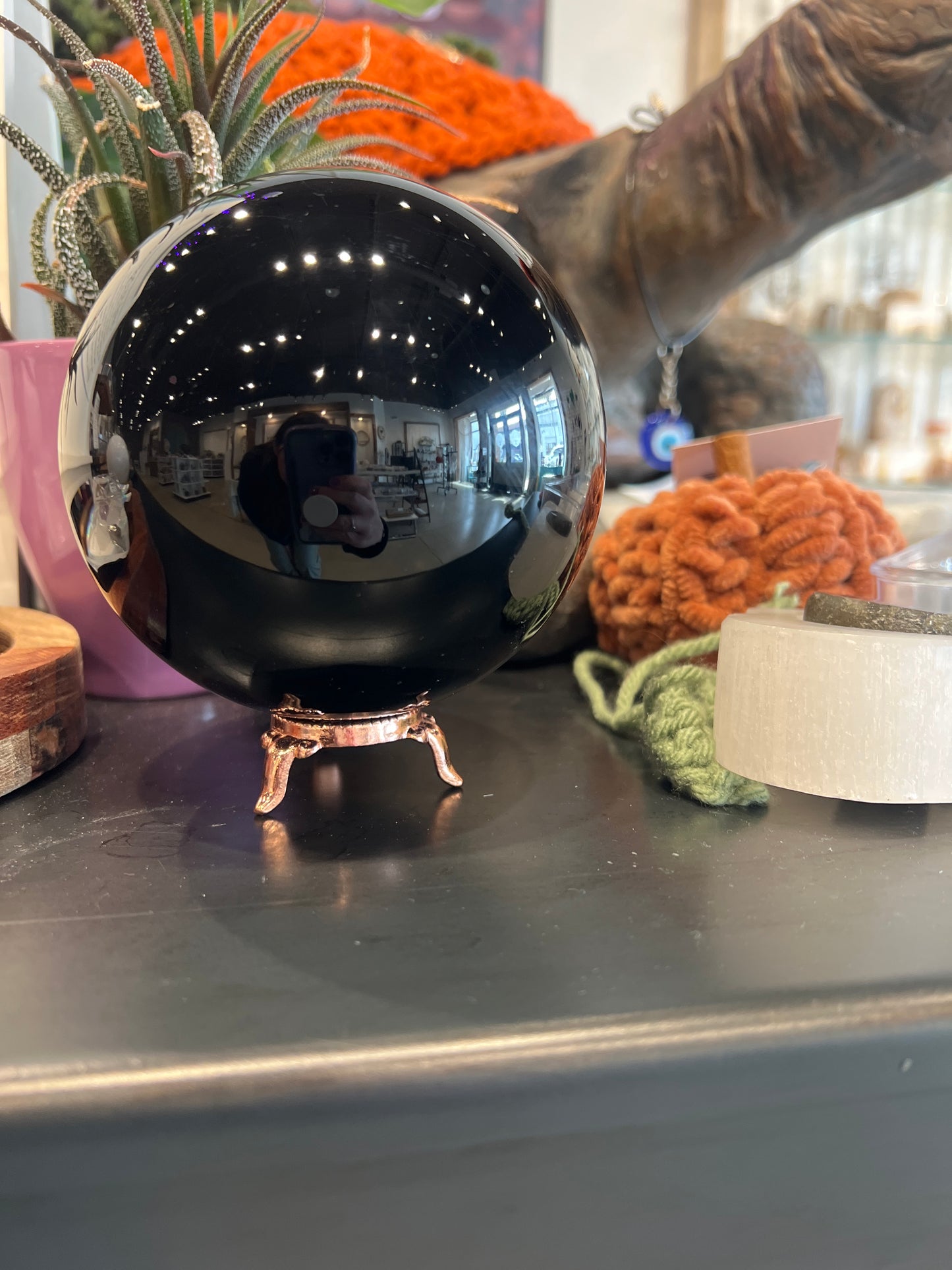 Black Obsidian Scrying Sphere