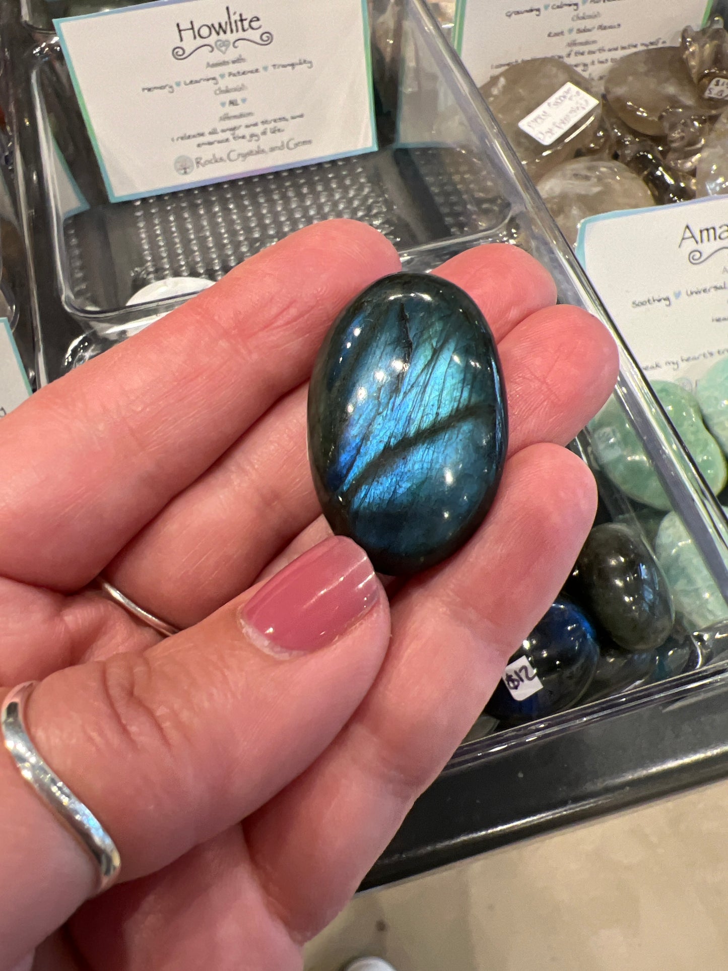 Labradorite Mini Palm Stone