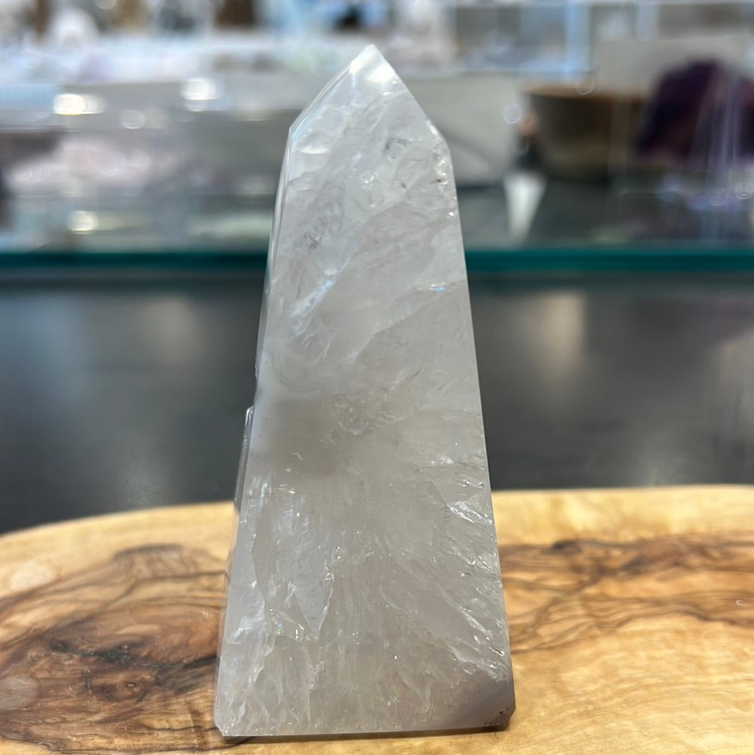 Druzy Agate Obelisk From Brazil