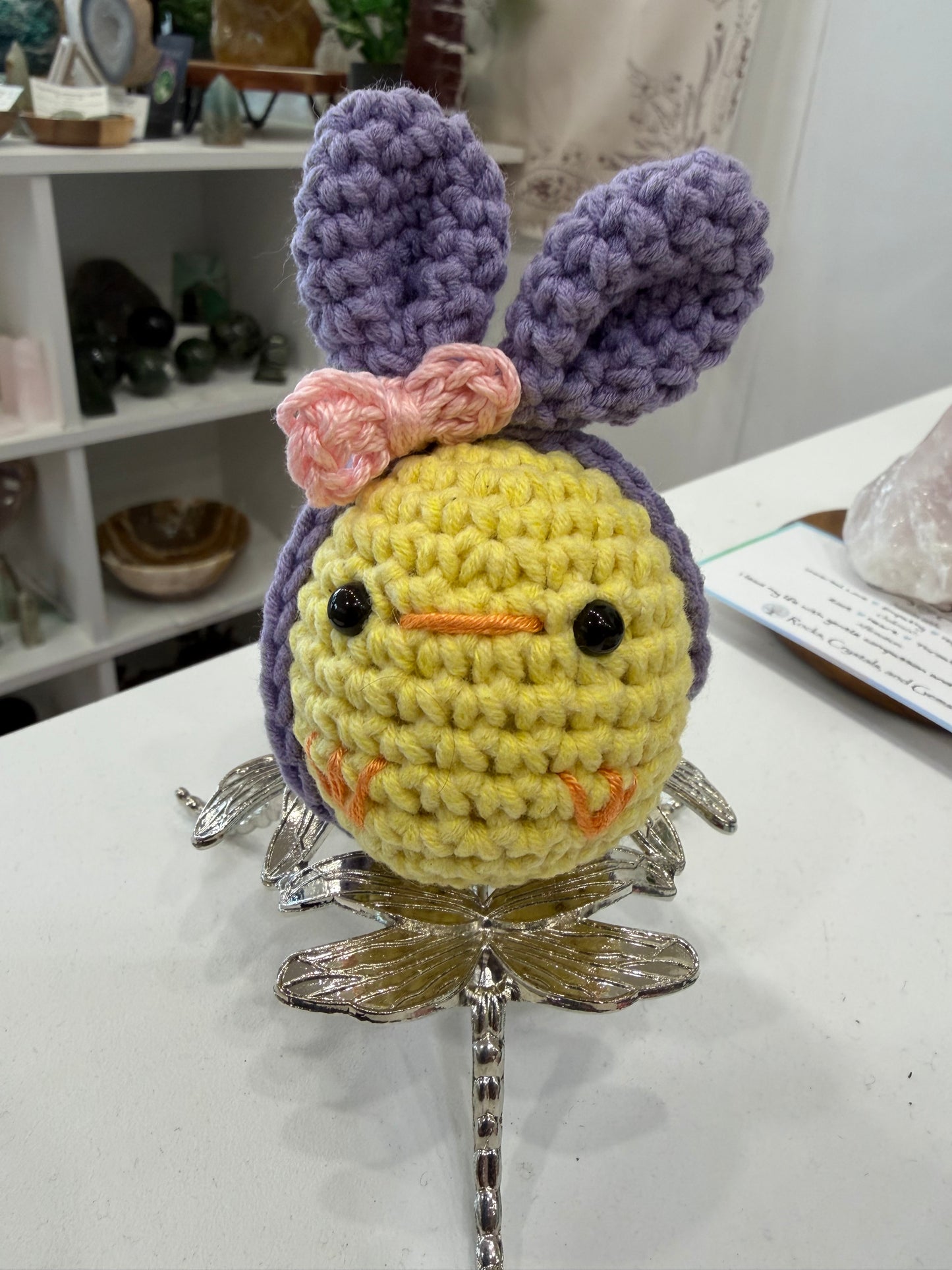 Handmade Crochet Easter Bunny Chicks