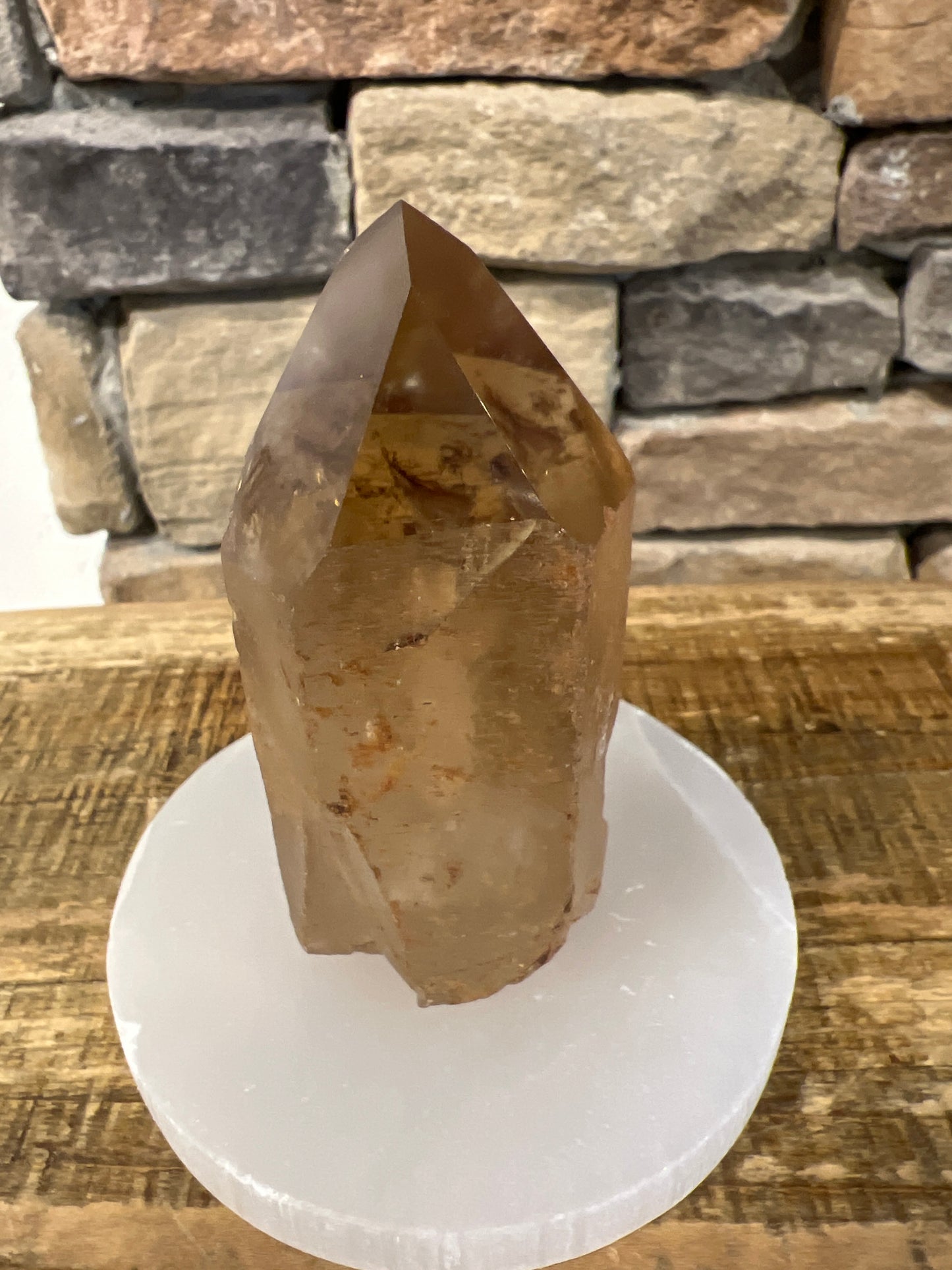 Half Polished Natural Citrine Tower