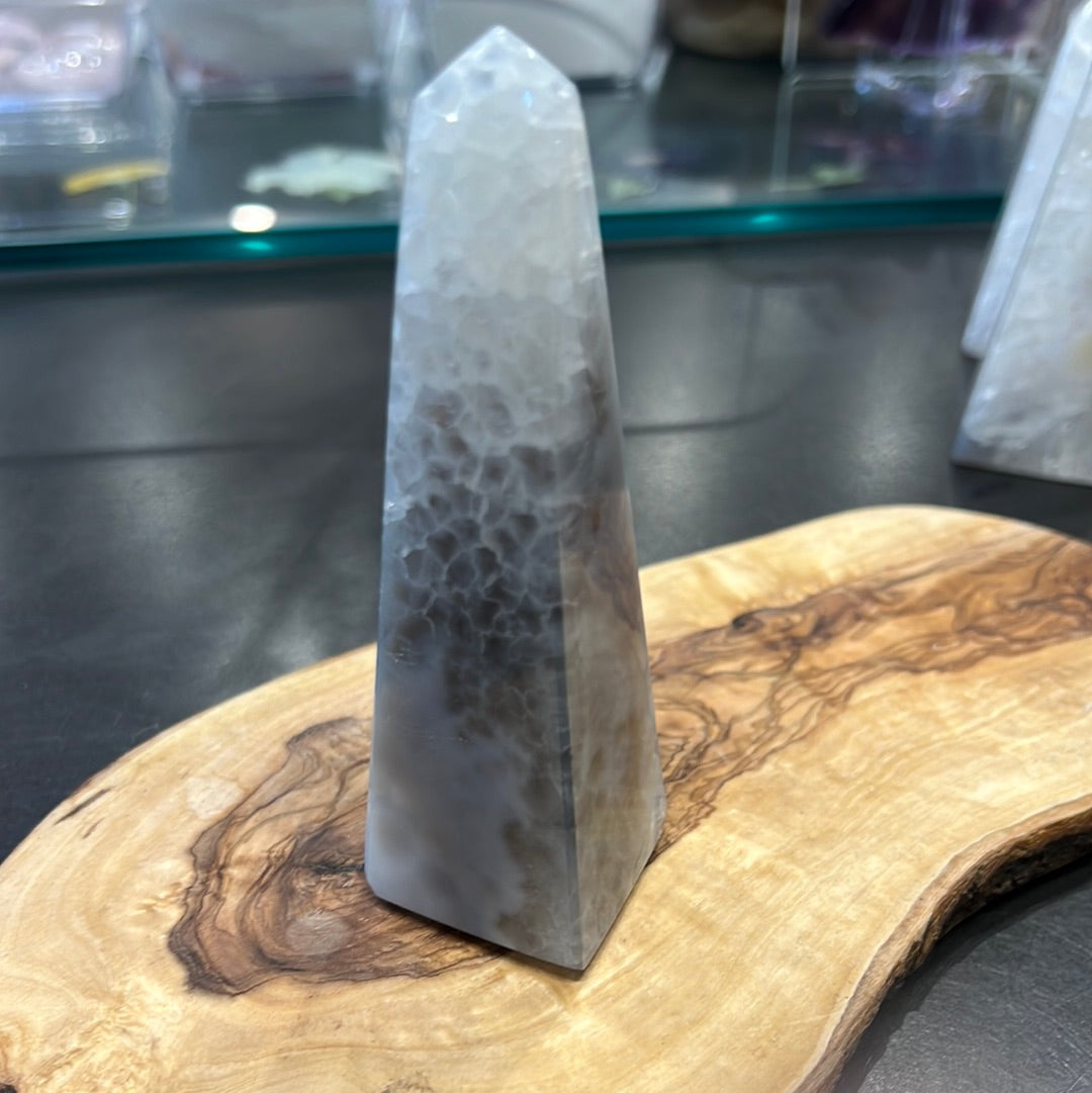 Druzy Agate Tower
