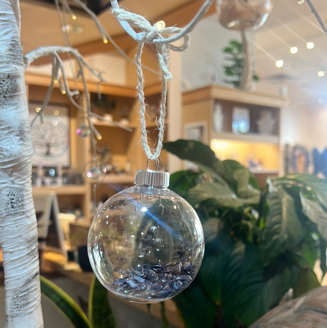 Blue Goldstone Manifestation Ornament