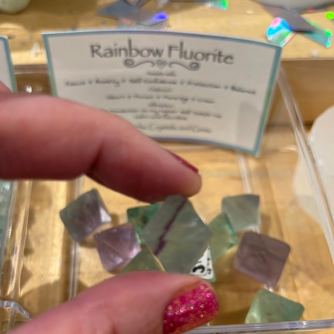 Rainbow Fluorite Octahedron