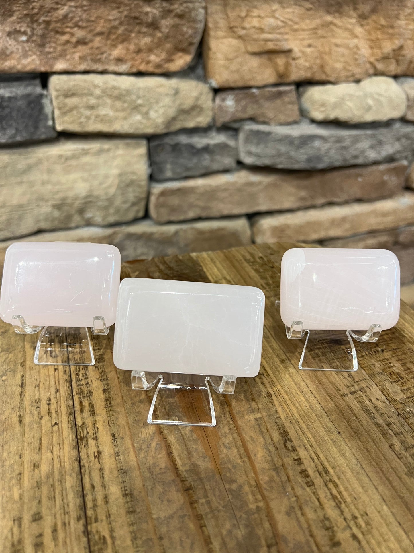 Pink Calcite On Stand
