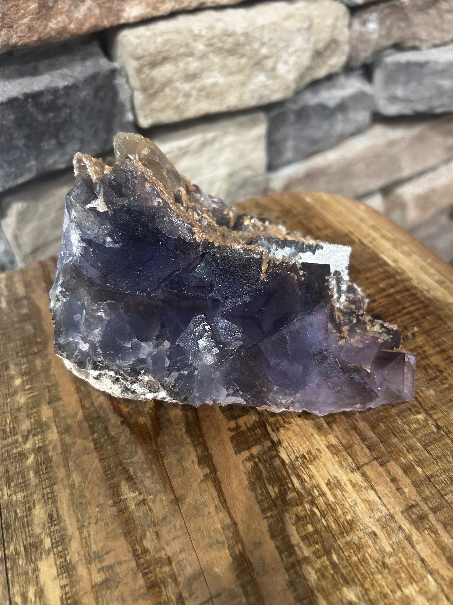 Purple Fluorite With Calciy