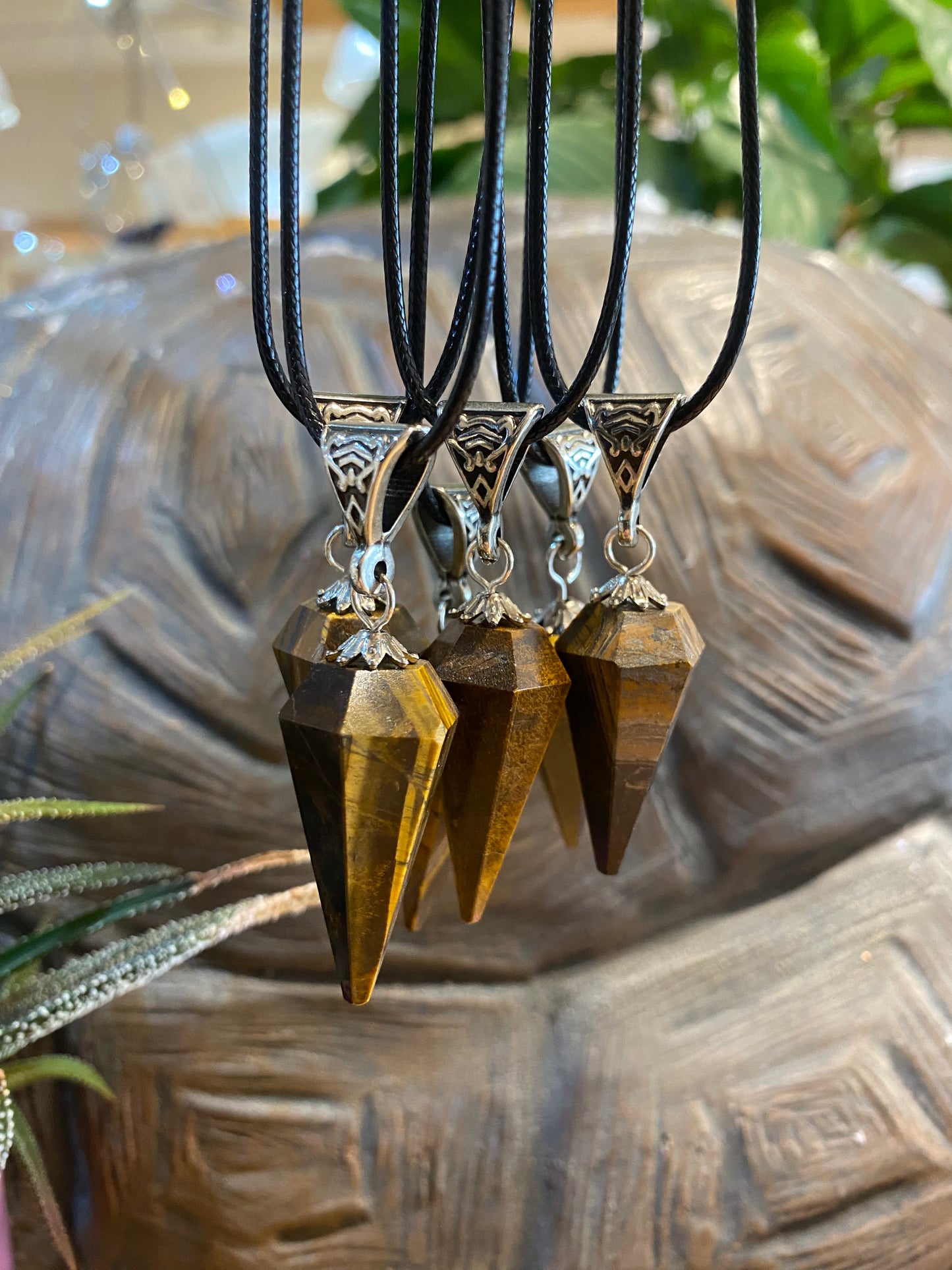 Tigers Eye Pendulum Pendant