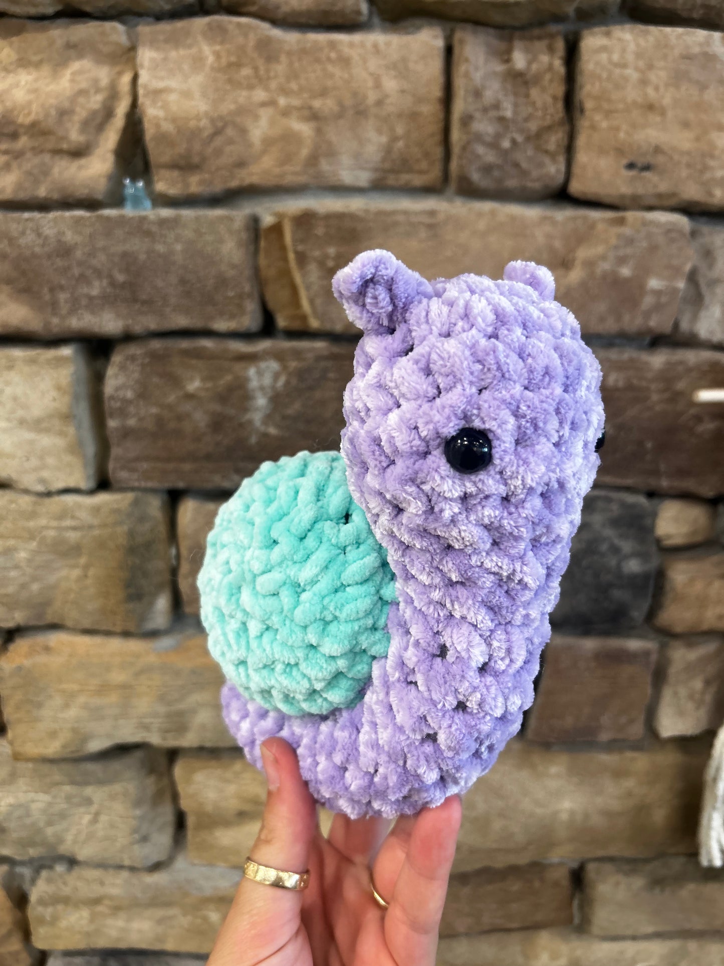 Handmade Crochet Snail Plushie