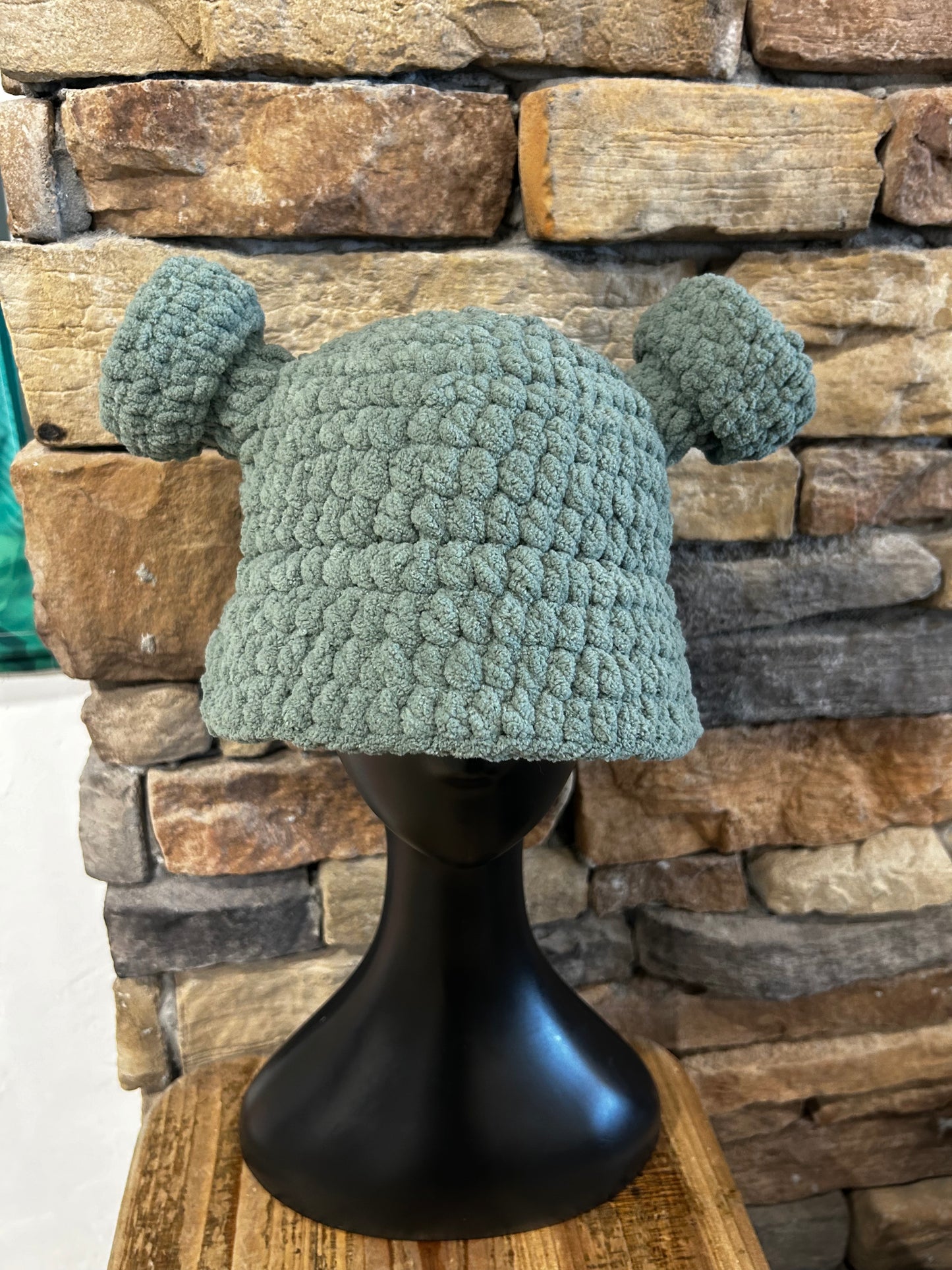 Crochet Shrek Bucket Hat