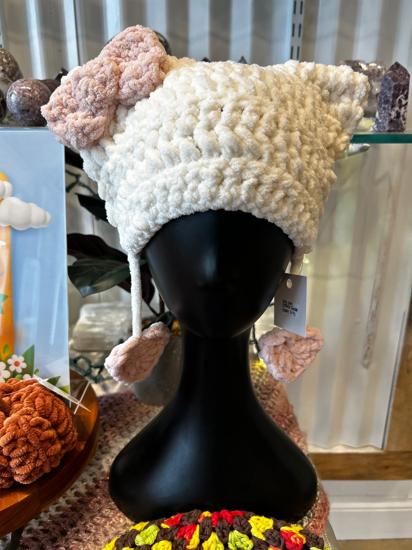 Crochet Hello Kitty Inspired Beanie