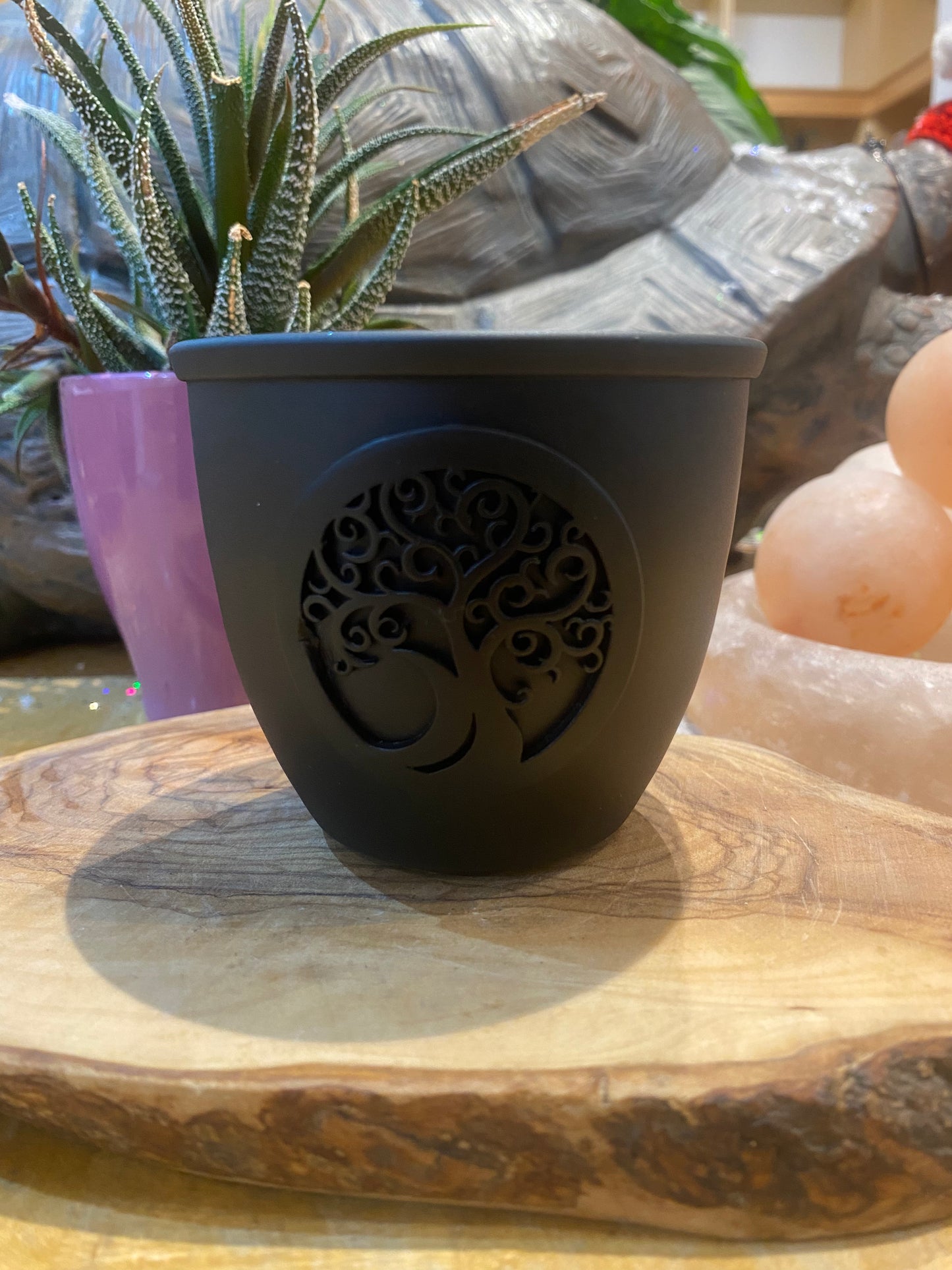Tree Of Life Black Metal Cleansing Bowl