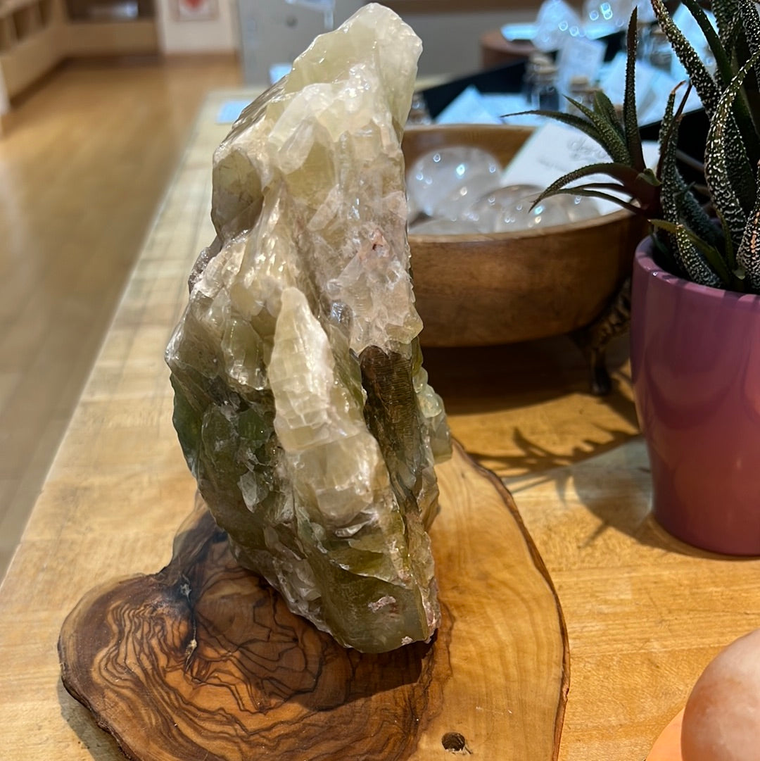 Green Calcite Chunk
