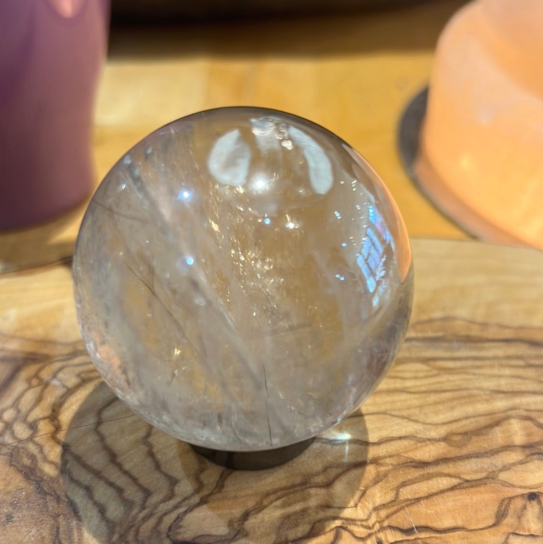 Tourmalated Quartz Sphere