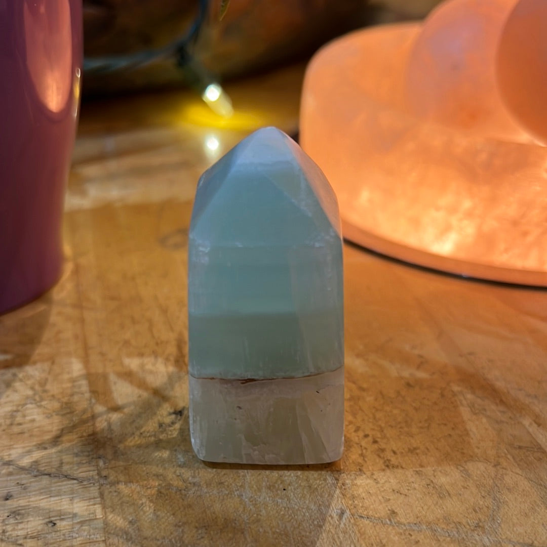 Pistachio Calcite Tower