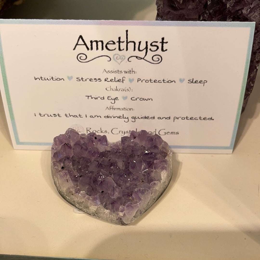 Amethyst Heart Geode