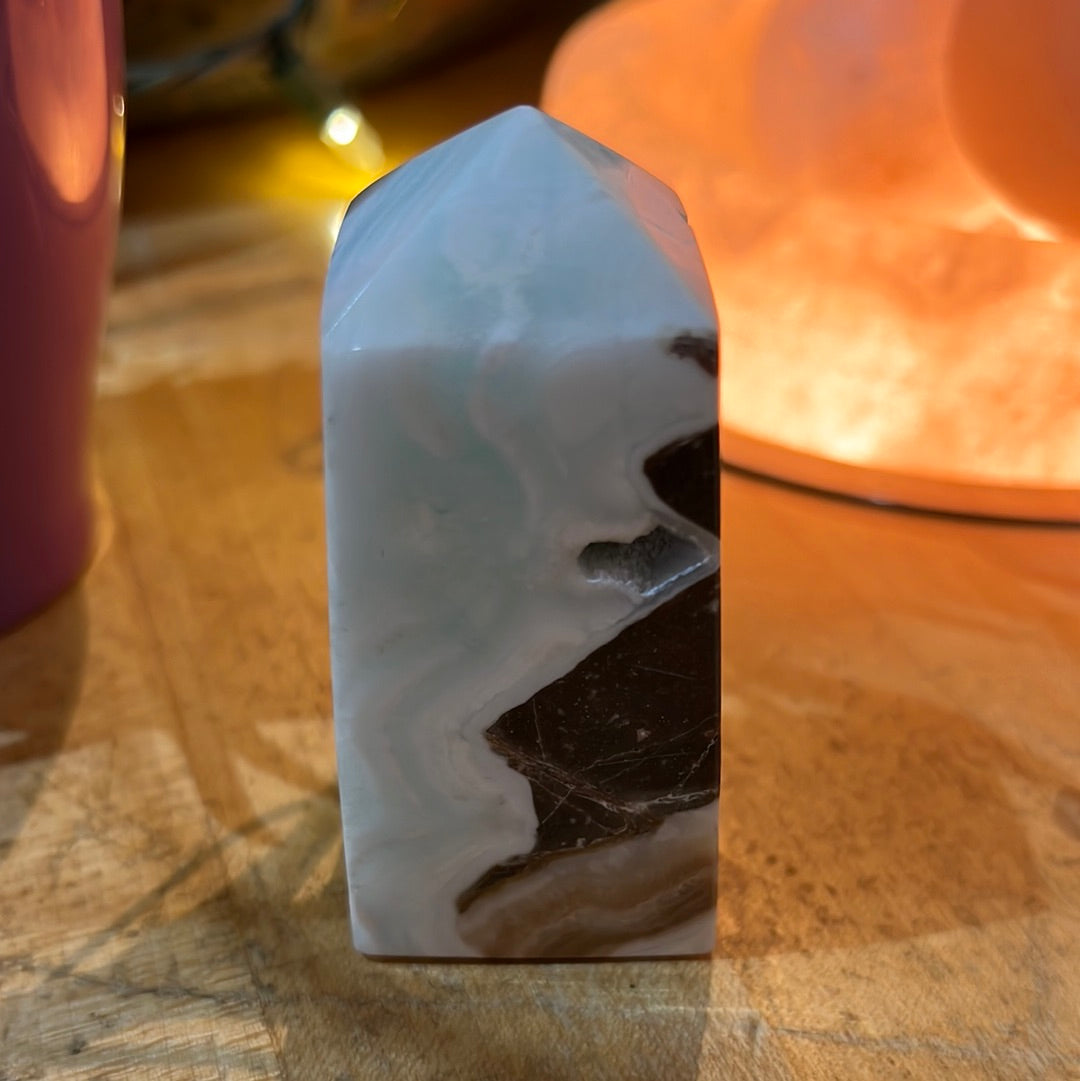 Caribbean Blue Calcite Tower