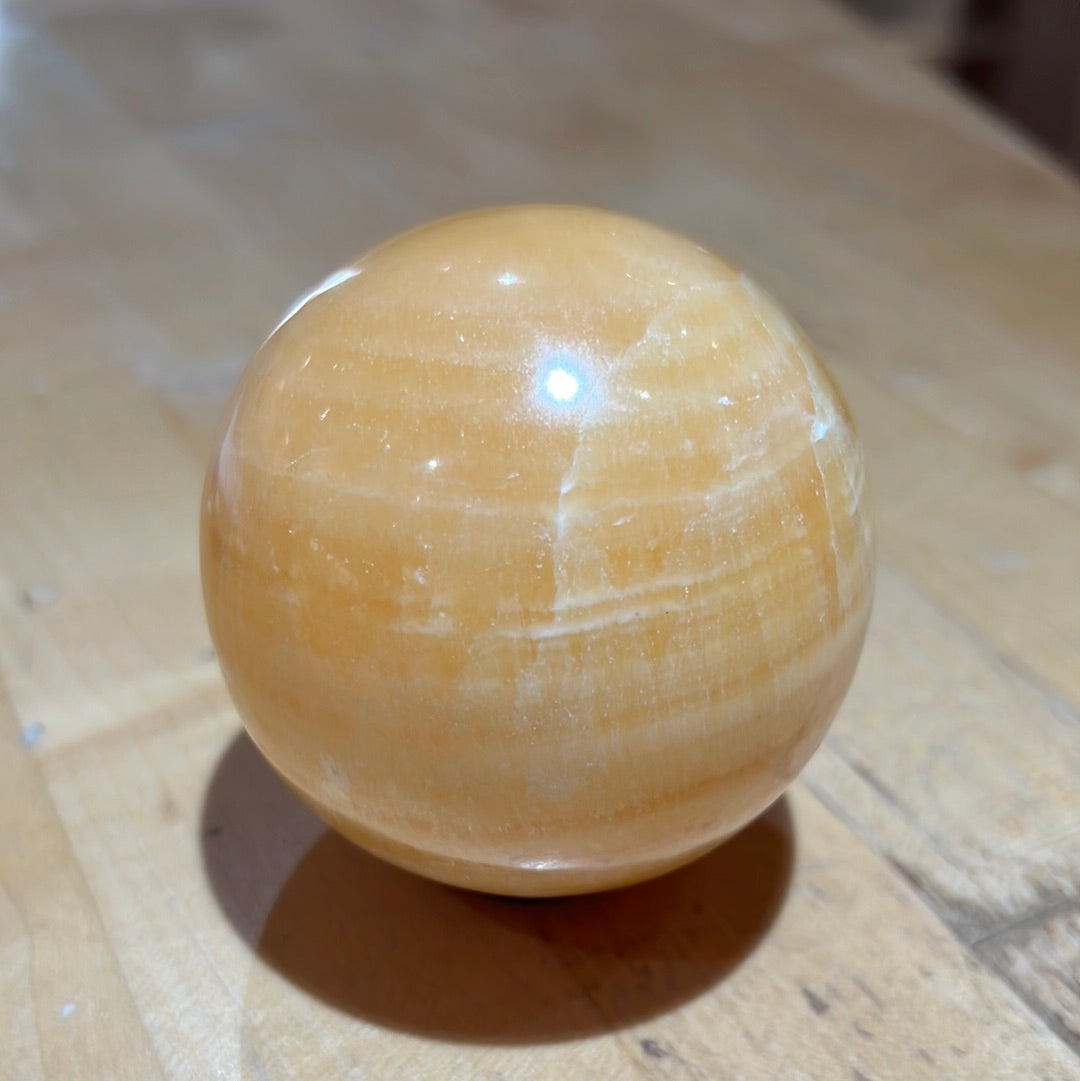 Orange Calcite Sphere