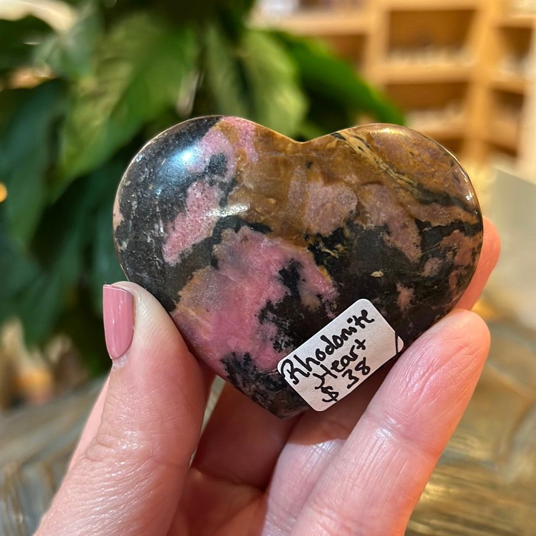 Rhodonite Heart