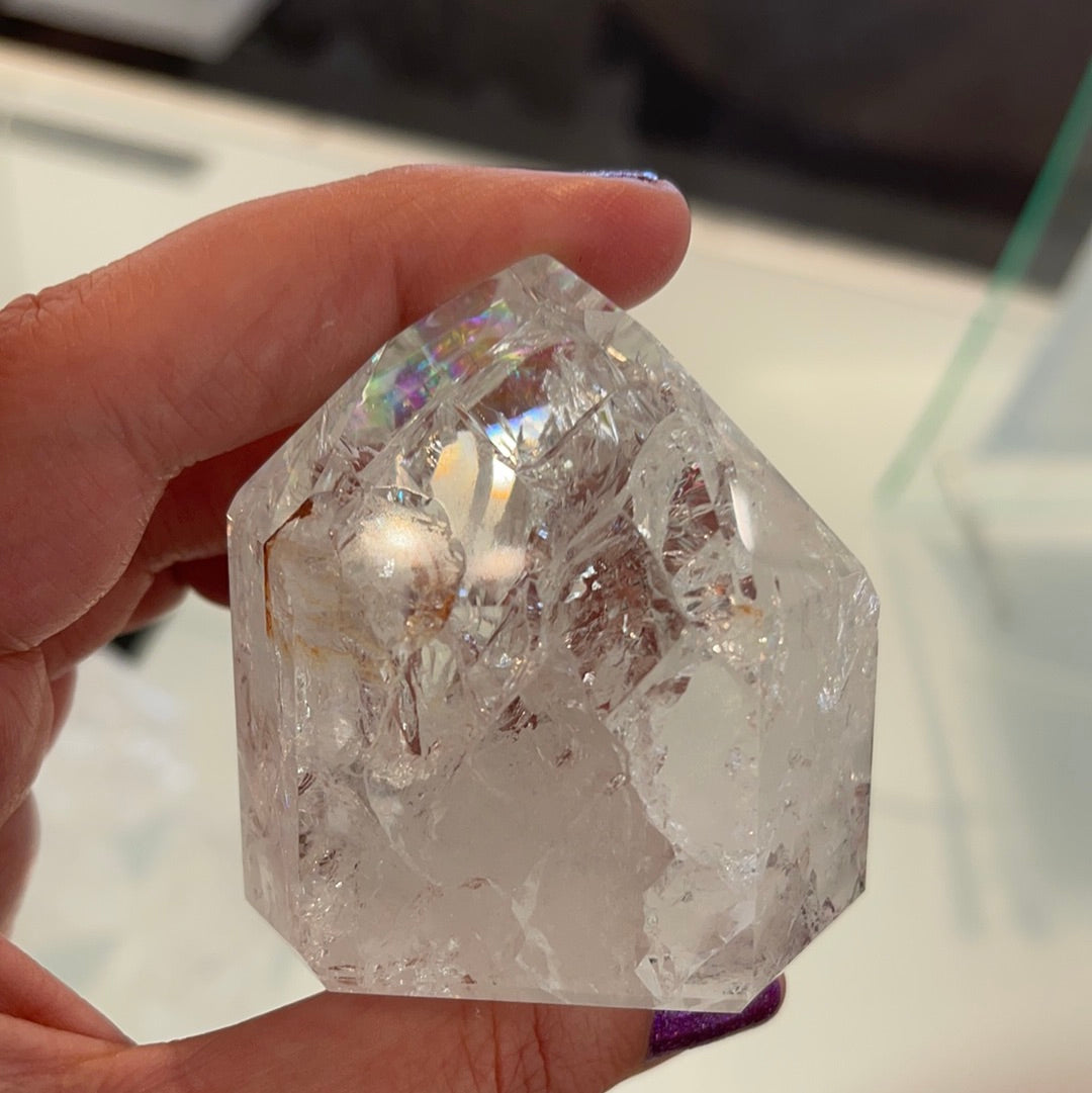 Crackle Quartz- Fire and ice Quartz