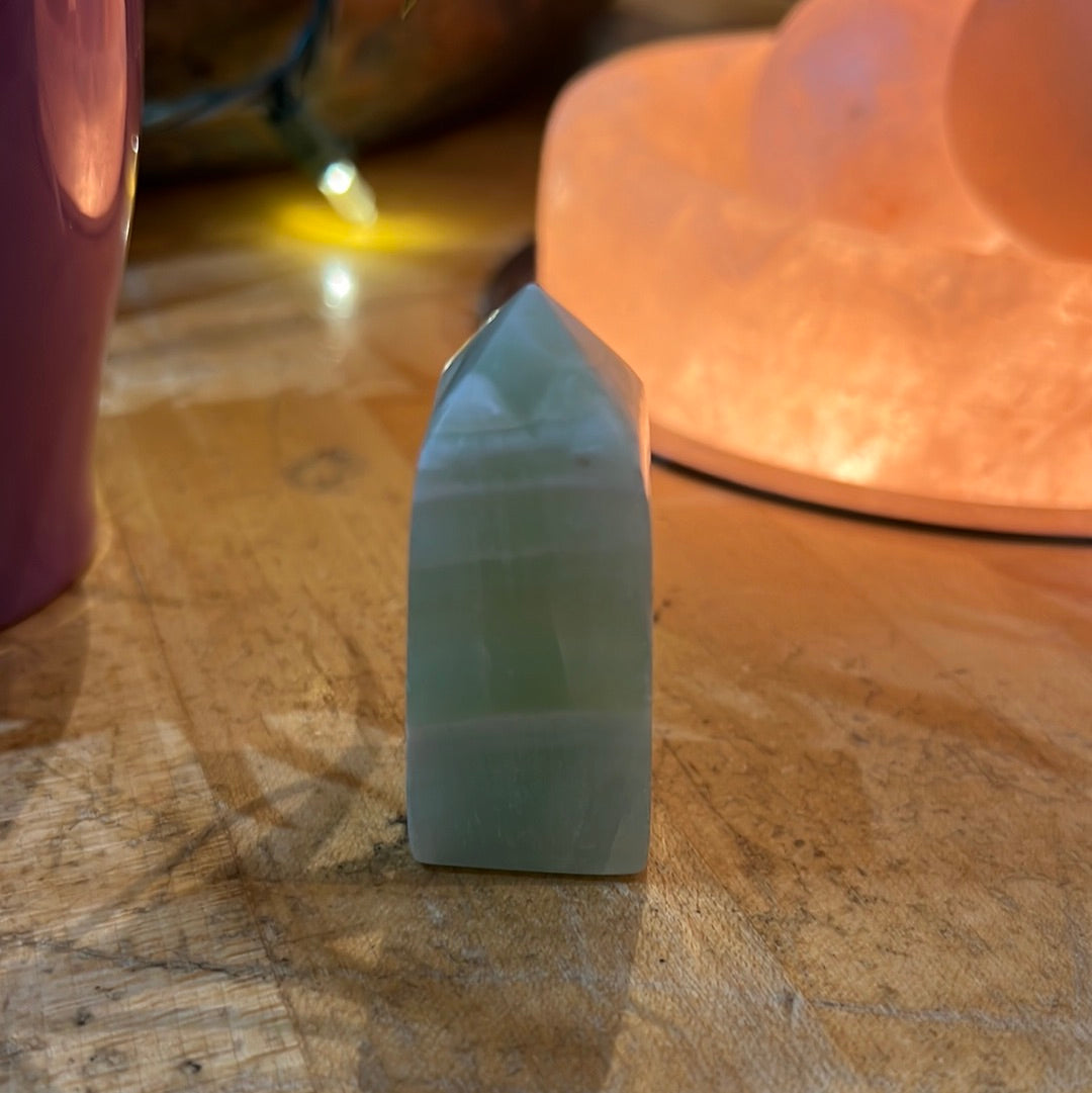 Pistachio Calcite Tower