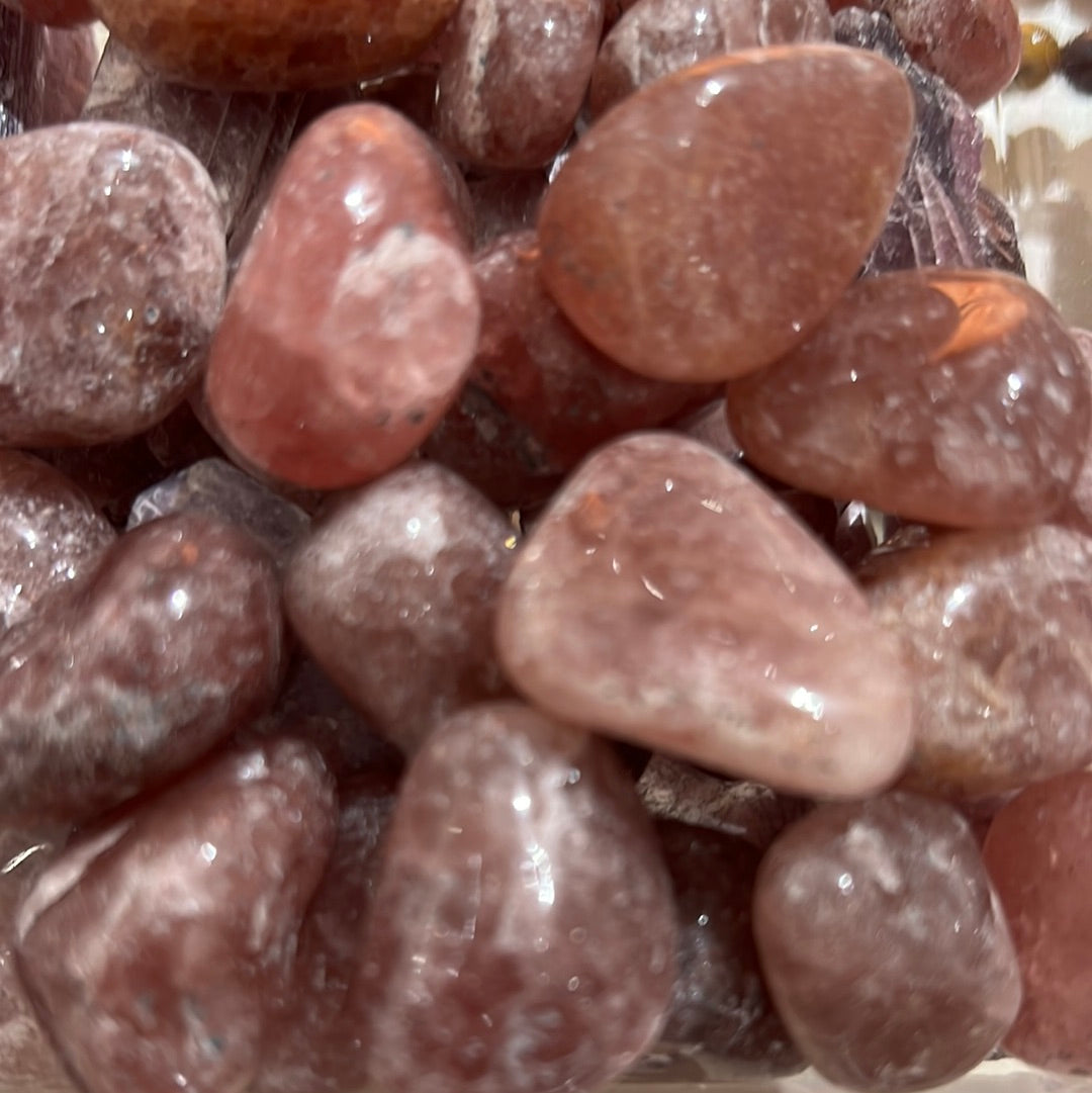 Strawberry Quartz Tumbles