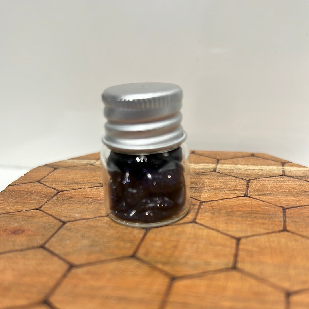 Blue Goldstone Wish Jar