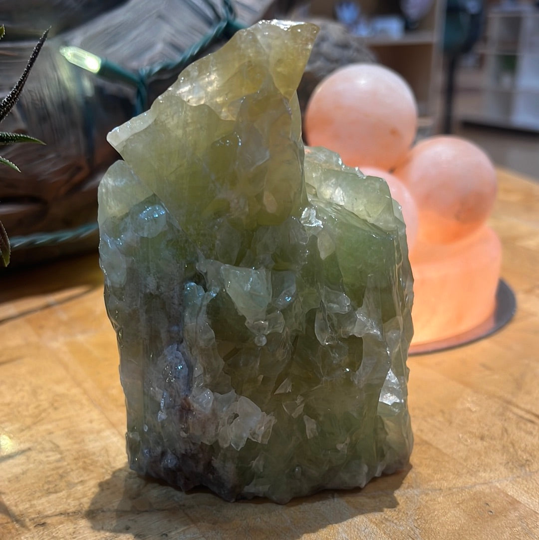 Green Calcite Chunk