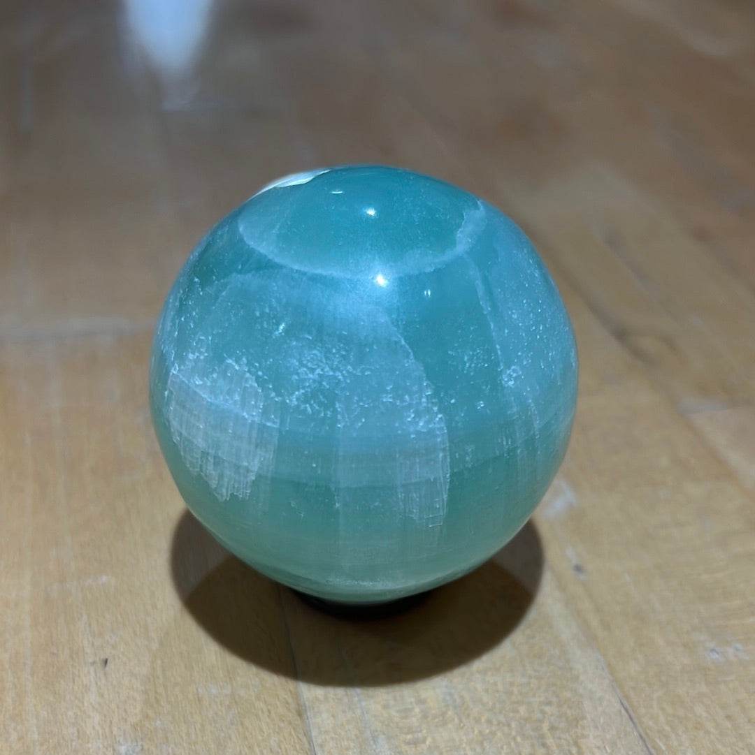 Pistachio Calcite Sphere