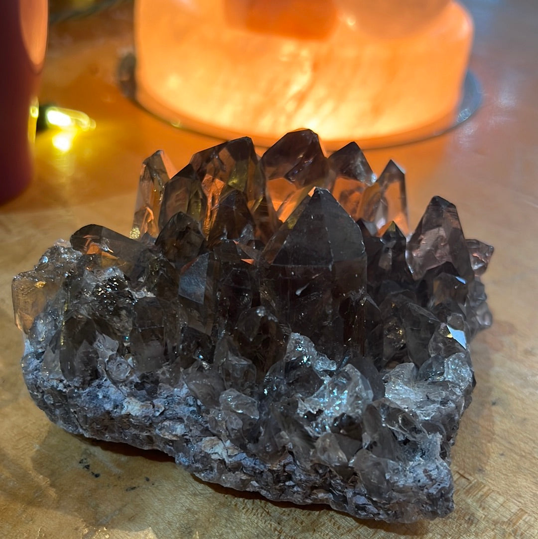 Smoky Quartz Cluster