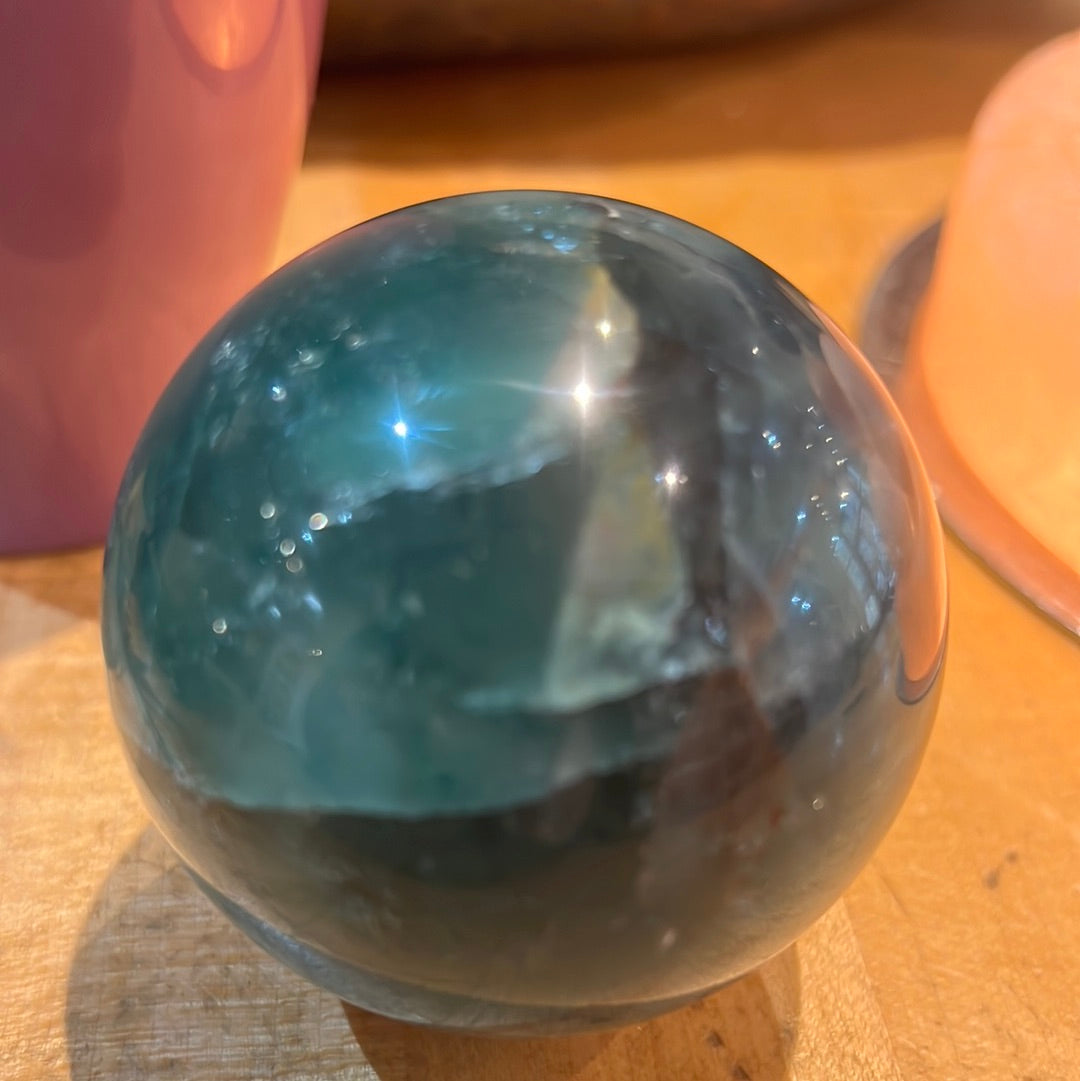 Rainbow Fluorite Sphere