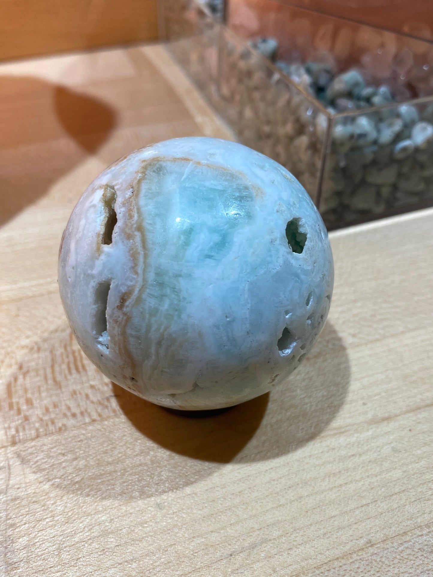 Caribbean Blue Calcite Sphere