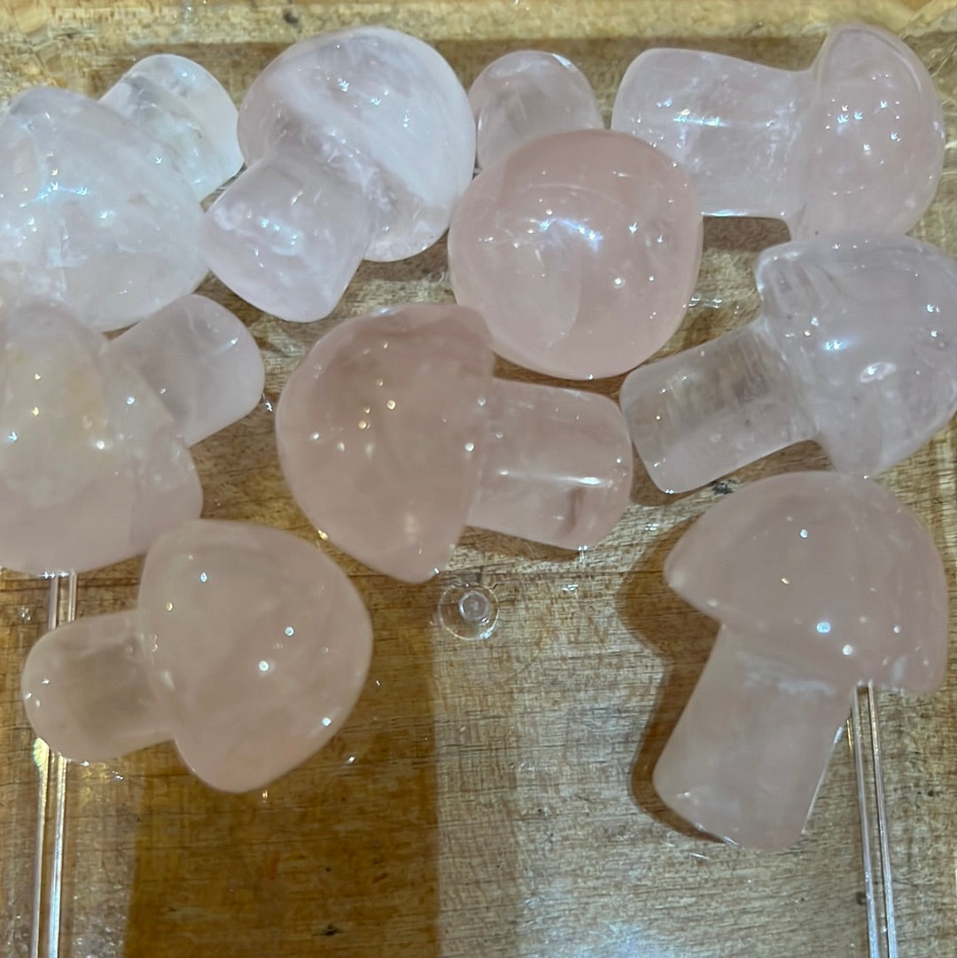 Rose Quartz Mini Mushroom