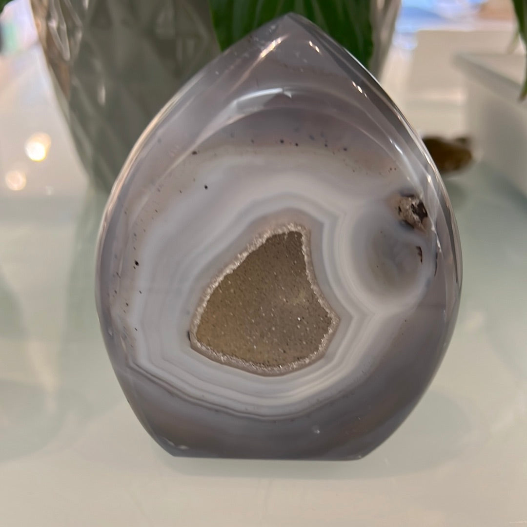 Druzy Agate Flame