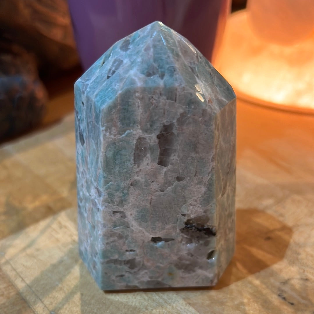 Amazonite With Smoky Quartz