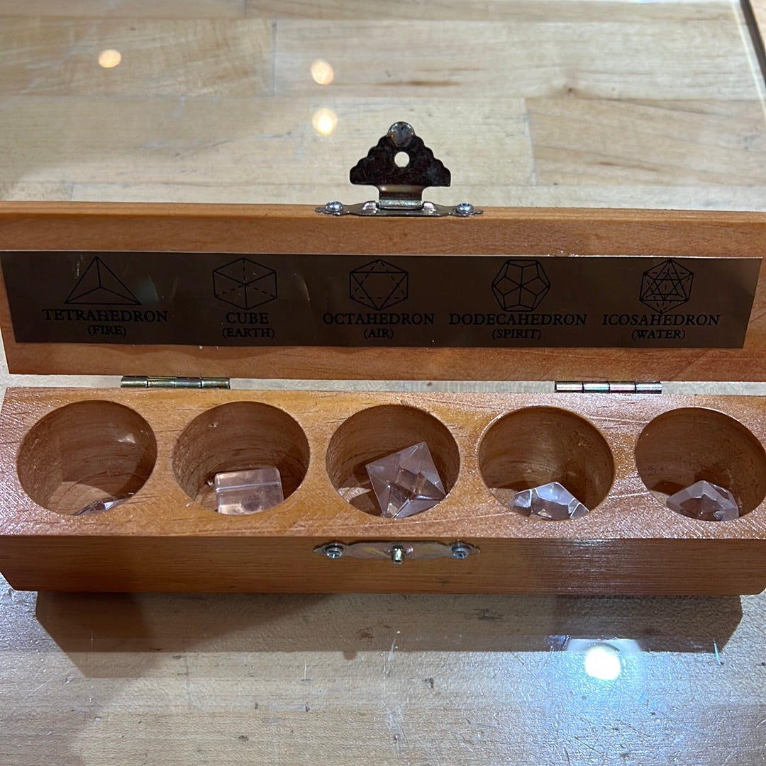 Sacred Geometry Set Clear Quartz