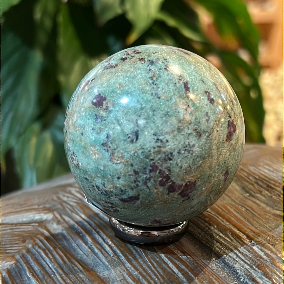 Ruby In Fuchsite Sphere