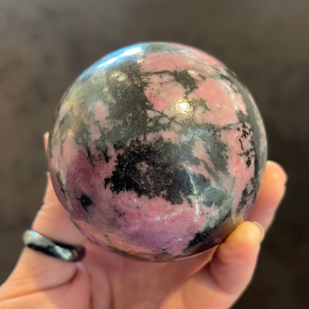 Rhodonite Sphere