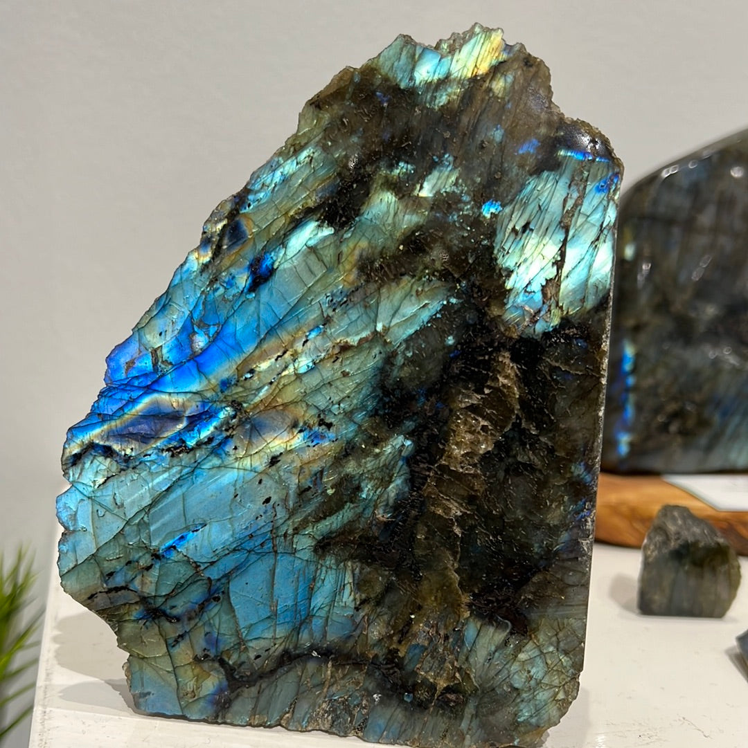 Labradorite Half Polished
