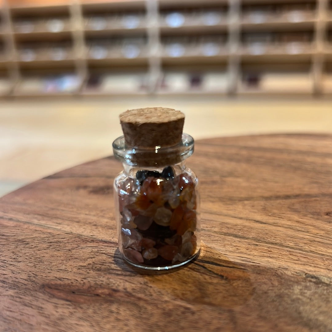 Carnelian And Black Tourmaline Wish Jar