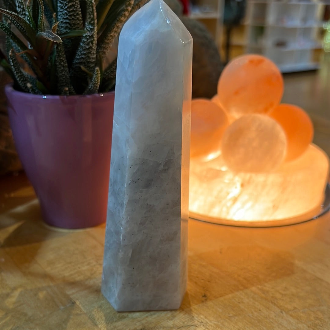 Blue Calcite Tower From Brazil