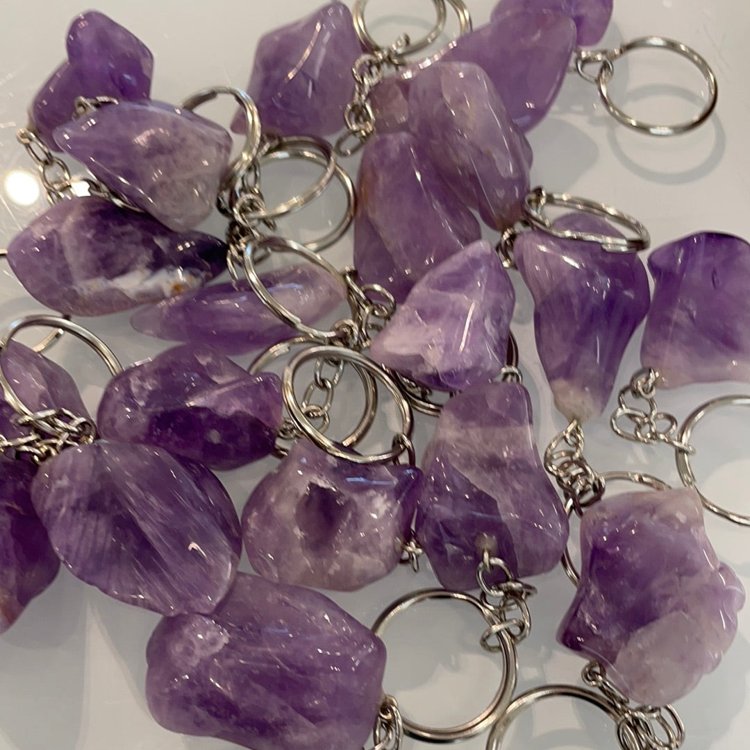 Amethyst Key Chain