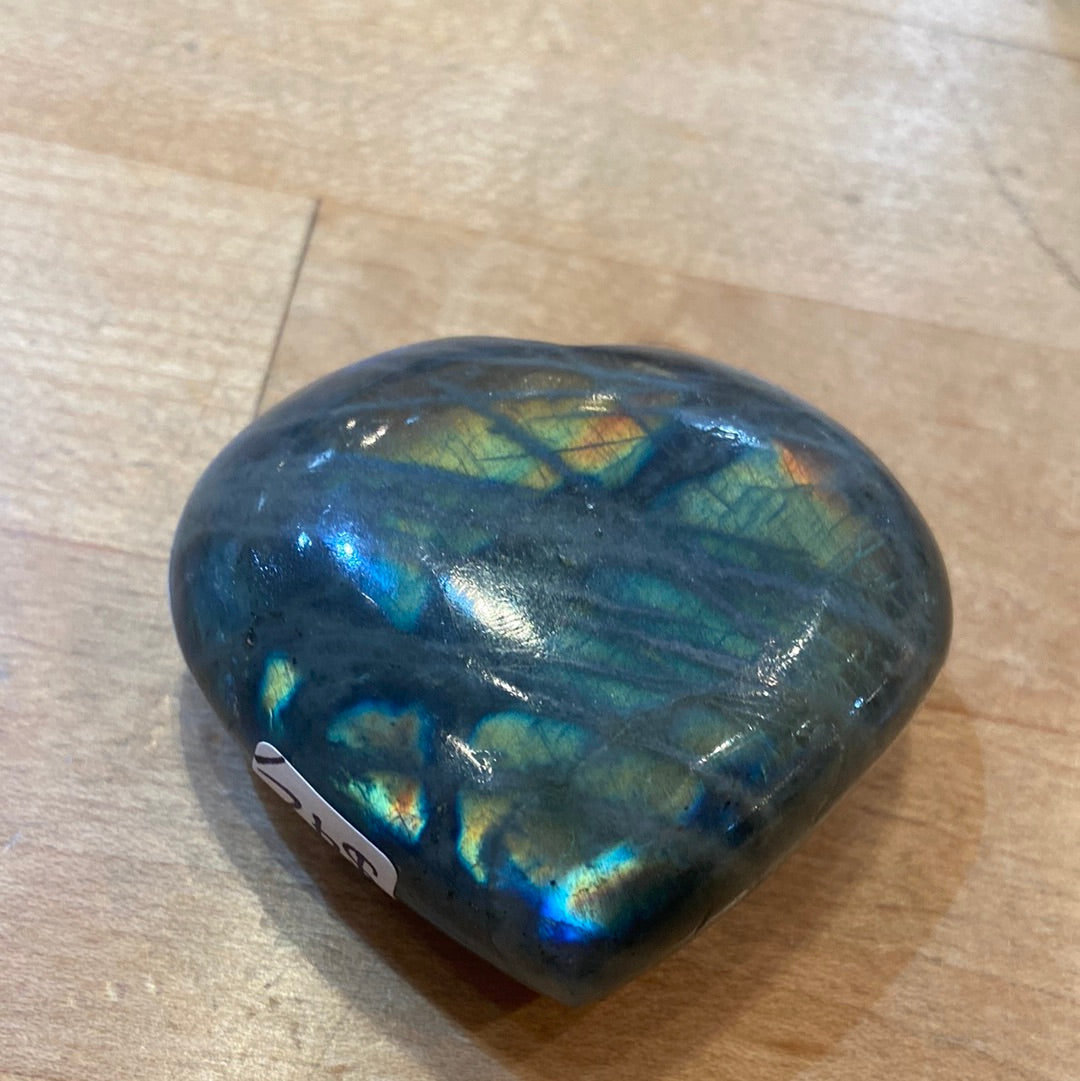 Labradorite Heart