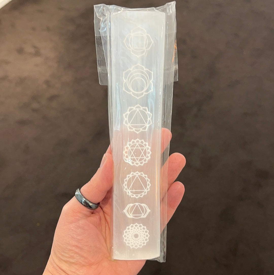 Selenite Chakra Charging Slab
