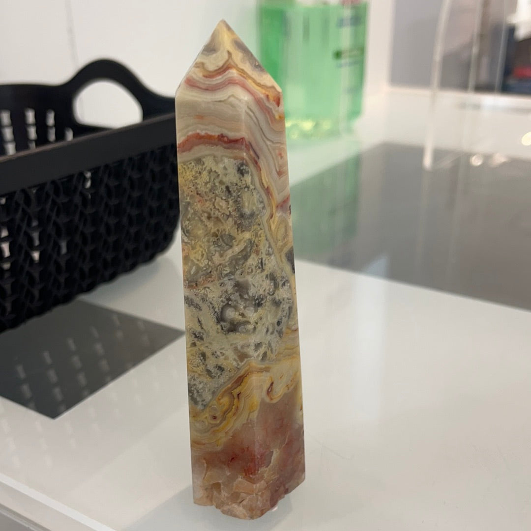 Crazy Lace Agate Tower