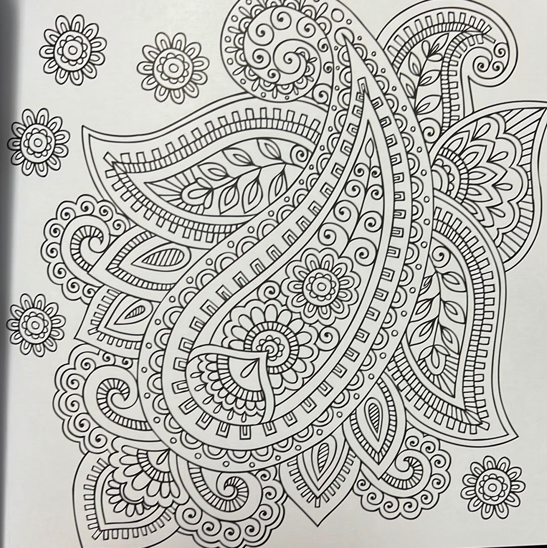 Peaceful Paisleys Coloring Book
