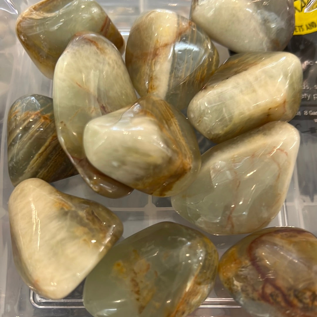 Aquatine Lemurian Calcite Tumble