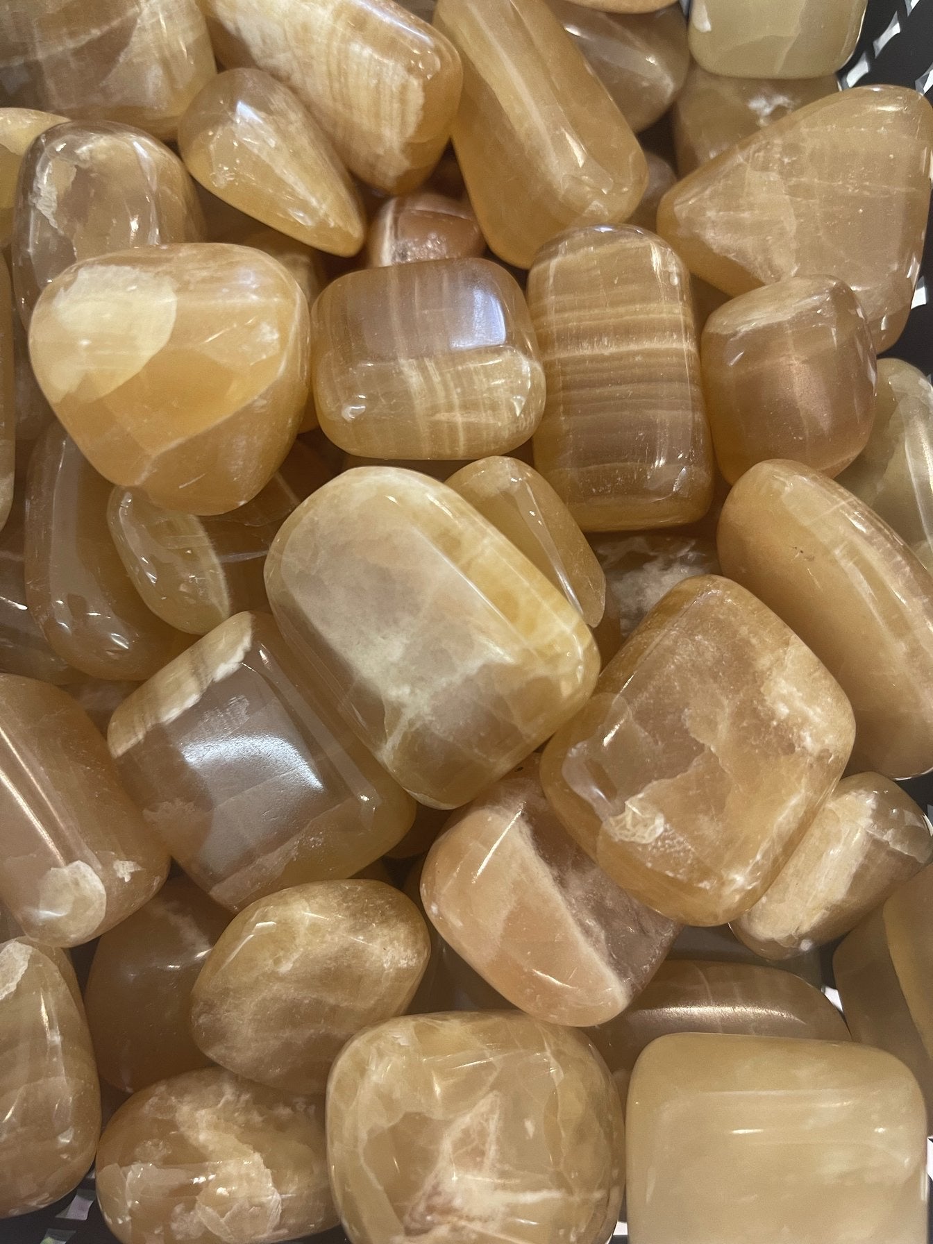Honey Calcite Tumble