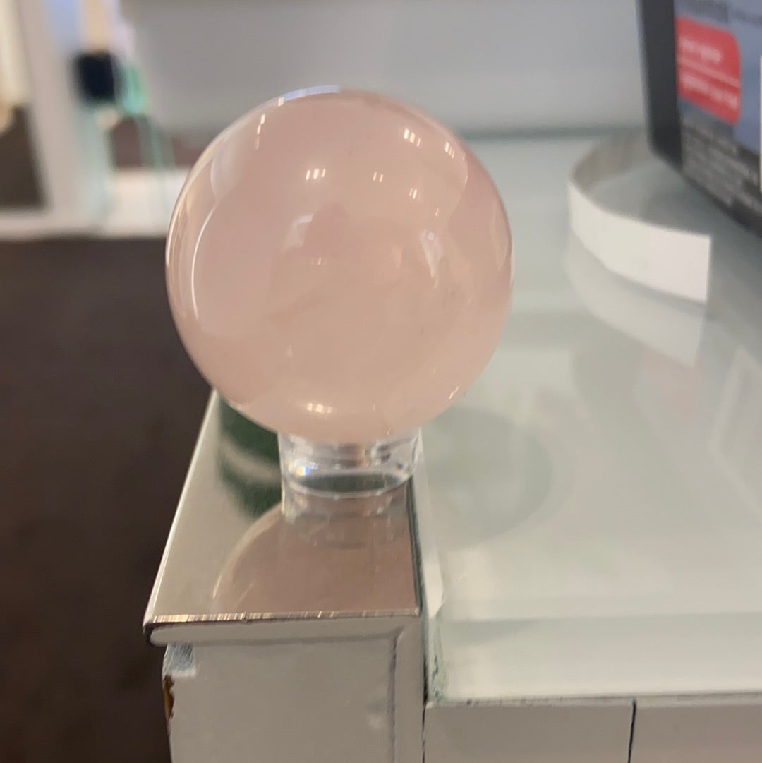 Mini Rose Quartz Sphere