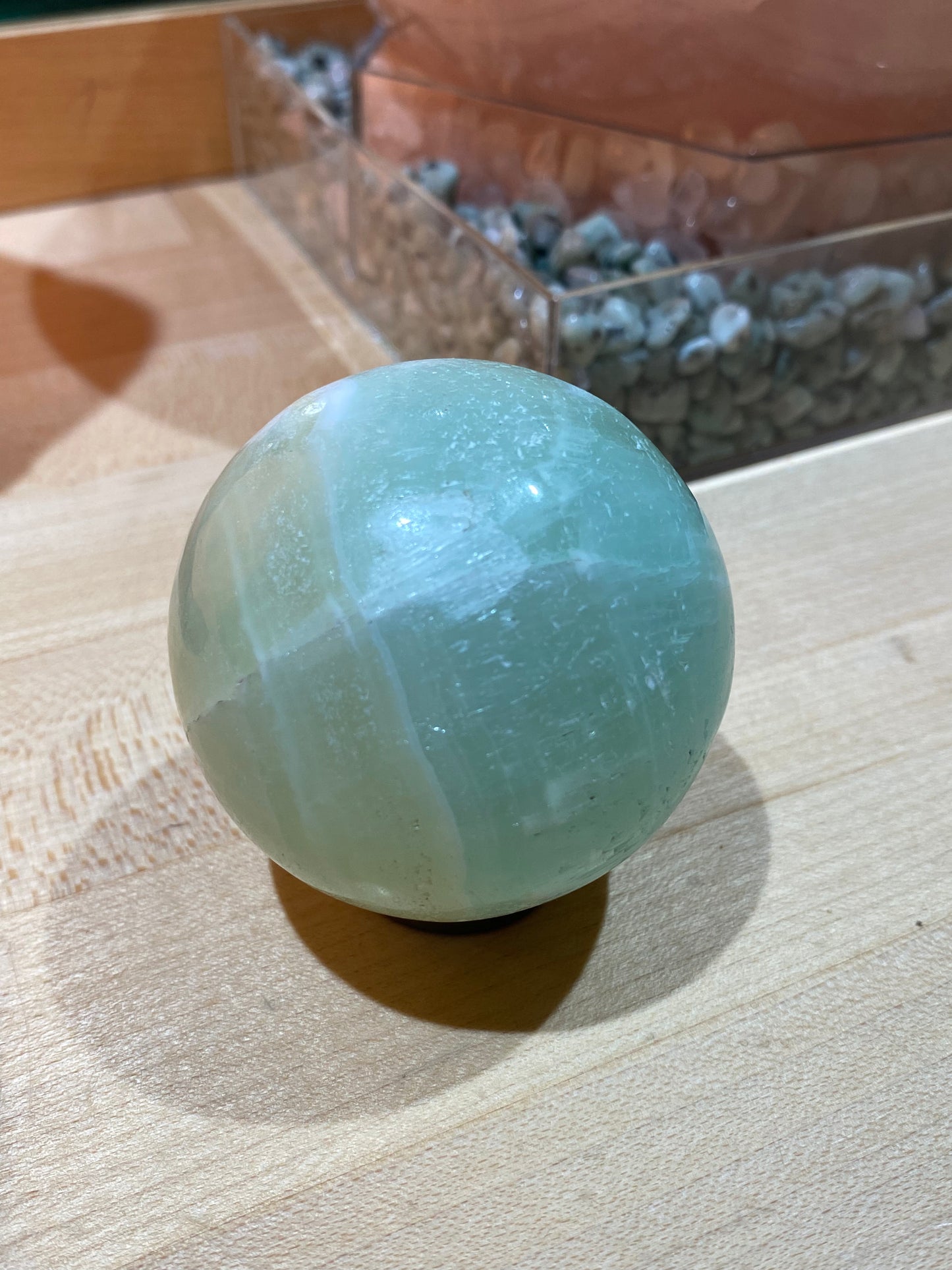 Pistachio Calcite Sphere