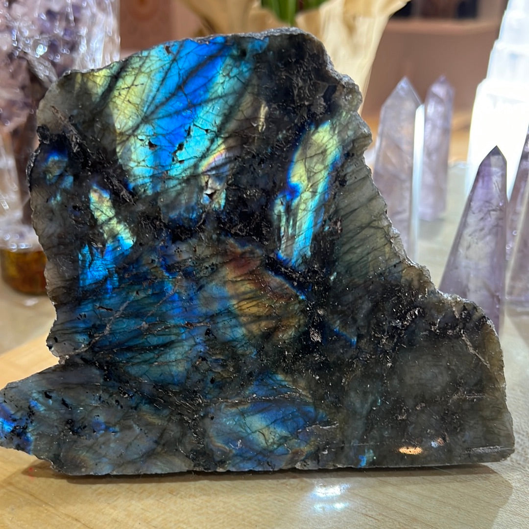 Labradorite Half Polished
